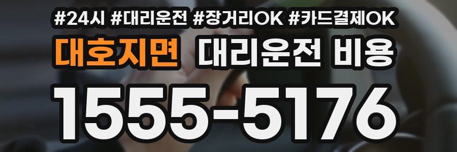 대호지면 대리운전 비용