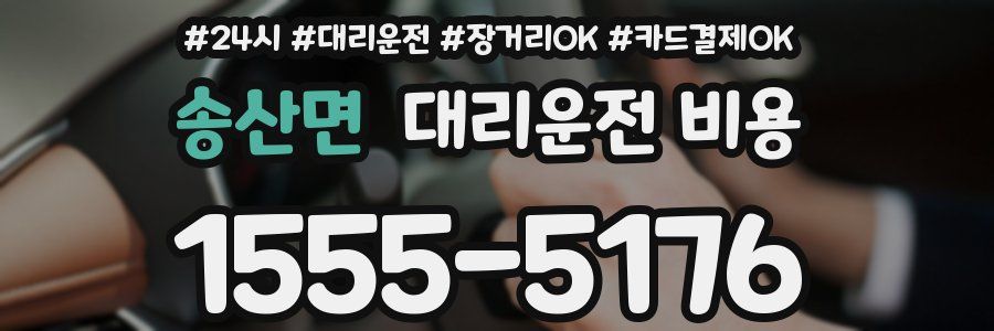 송산면 대리운전 비용