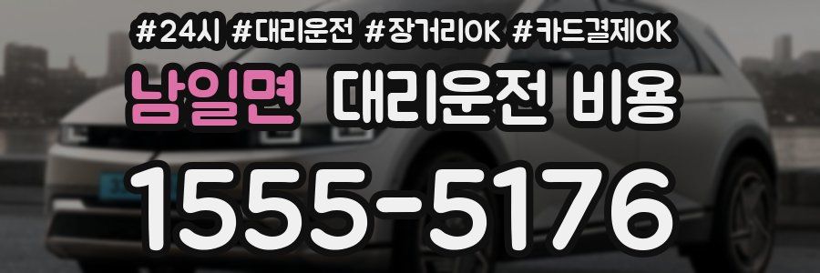 남일면 대리운전 비용