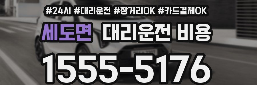 세도면 대리운전 비용
