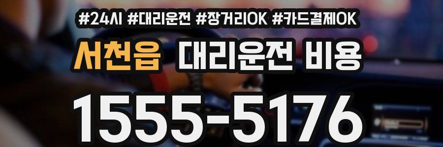 서천읍 대리운전 비용