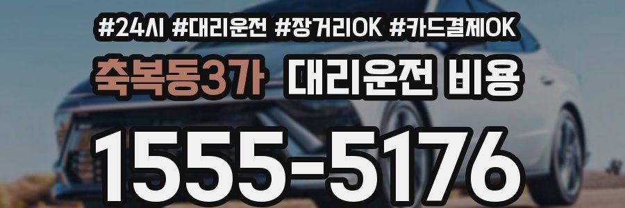 축복동3가 대리운전 비용