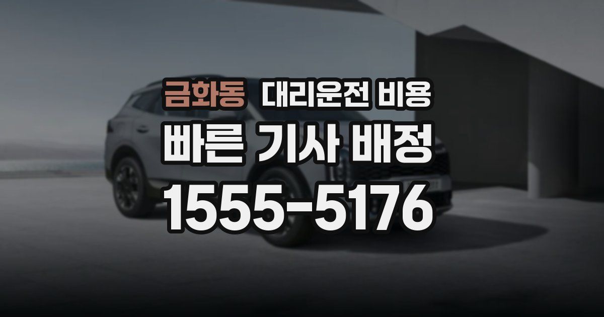금화동 대리운전 가격