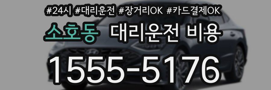 소호동 대리운전 비용