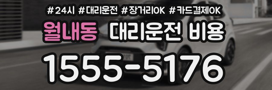 월내동 대리운전 비용