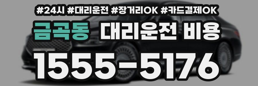 금곡동 대리운전 비용