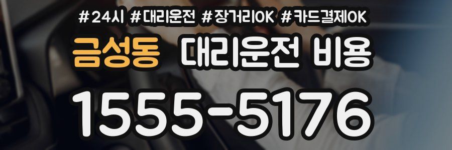 금성동 대리운전 비용