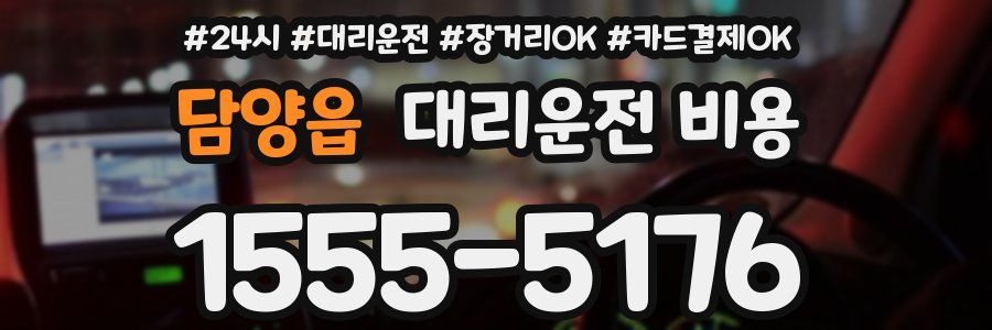 담양읍 대리운전 비용