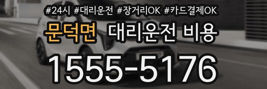 문덕면 대리운전 비용