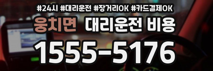 웅치면 대리운전 비용