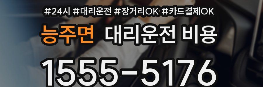능주면 대리운전 비용