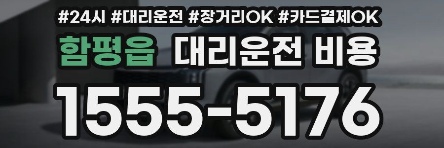 함평읍 대리운전 비용