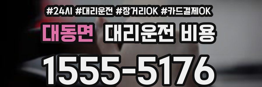 대동면 대리운전 비용