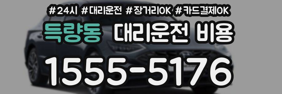 득량동 대리운전 비용