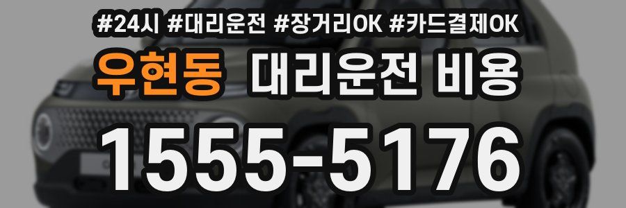 우현동 대리운전 비용