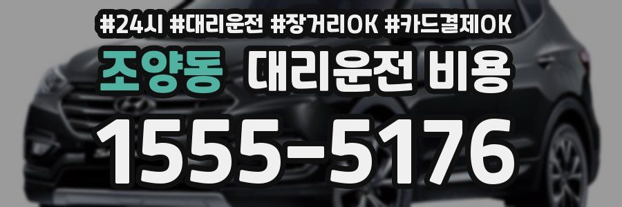 조양동 대리운전 비용