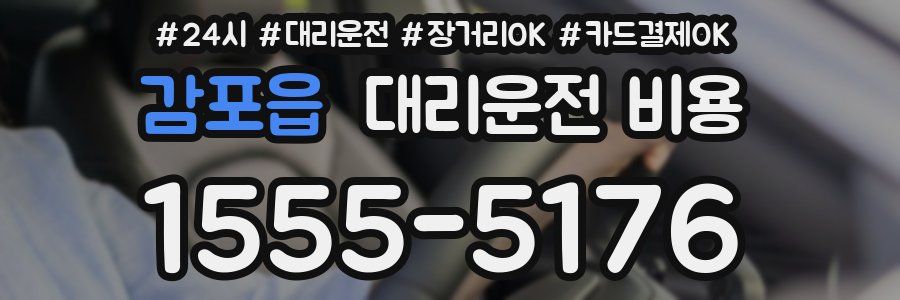 감포읍 대리운전 비용