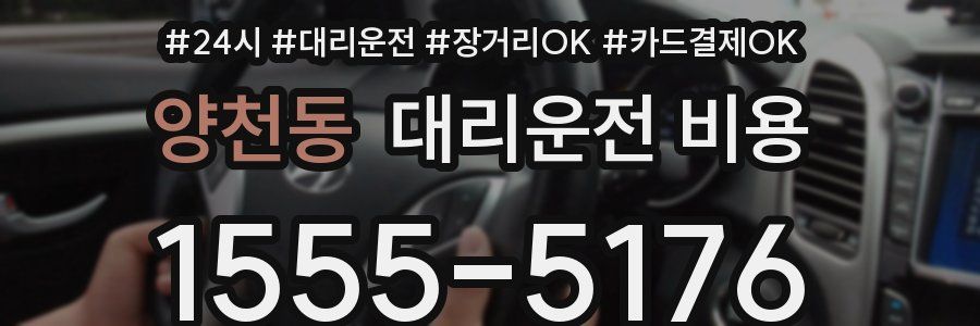 양천동 대리운전 비용