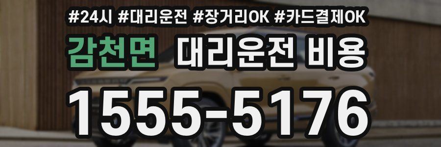 감천면 대리운전 비용