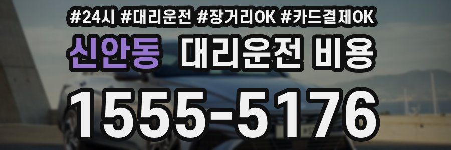 신안동 대리운전 비용