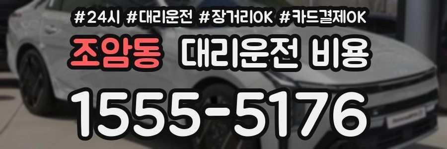 조암동 대리운전 비용