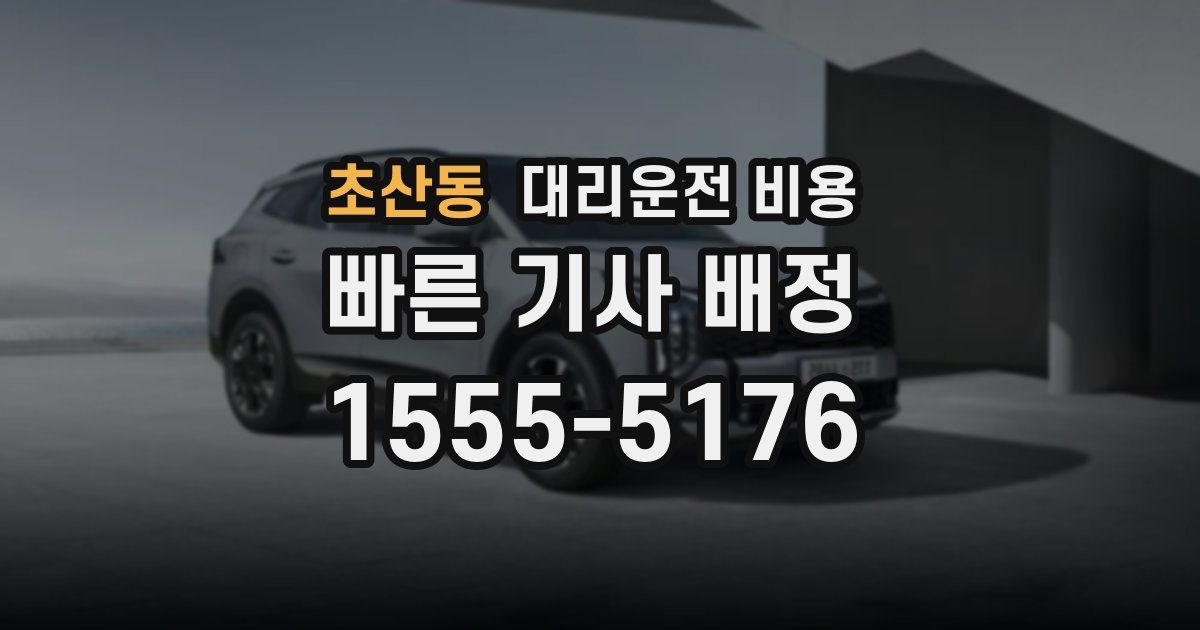초산동 대리운전 가격