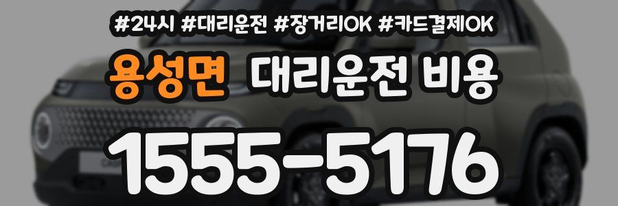 용성면 대리운전 비용