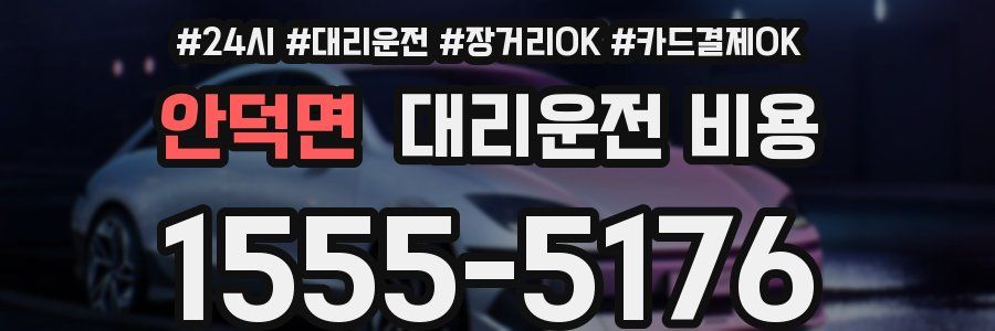 안덕면 대리운전 비용