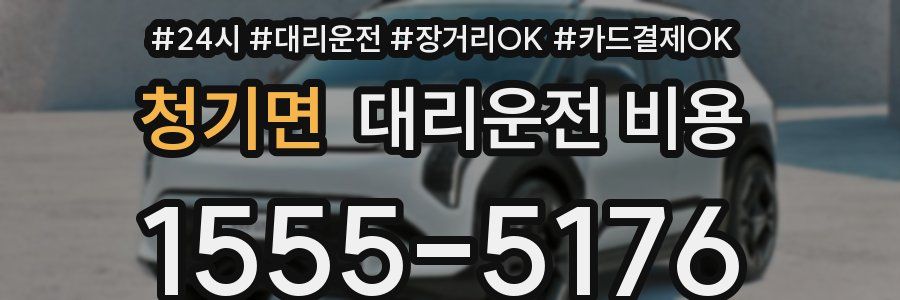 청기면 대리운전 비용