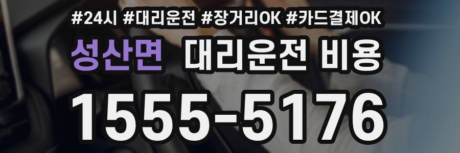 성산면 대리운전 비용