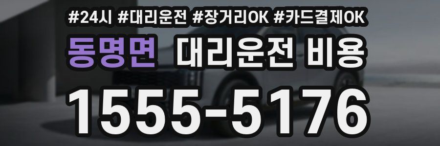 동명면 대리운전 비용