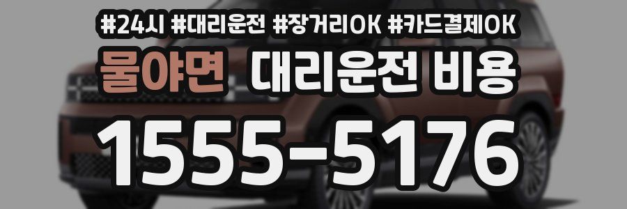 물야면 대리운전 비용