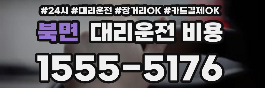 북면 대리운전 비용