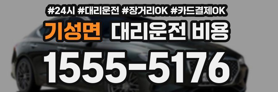 기성면 대리운전 비용