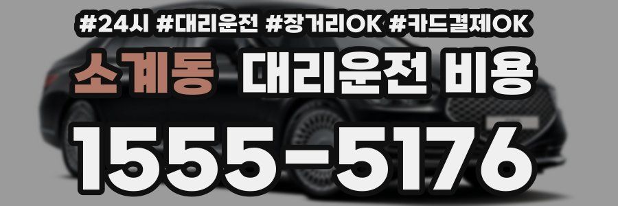소계동 대리운전 비용