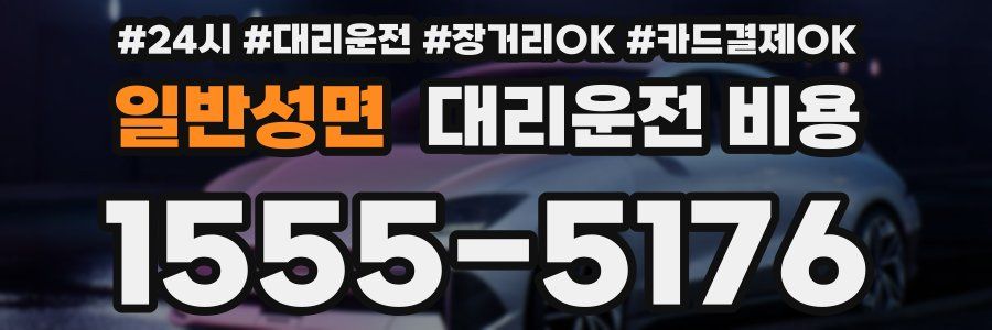 일반성면 대리운전 비용