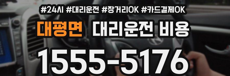 대평면 대리운전 비용