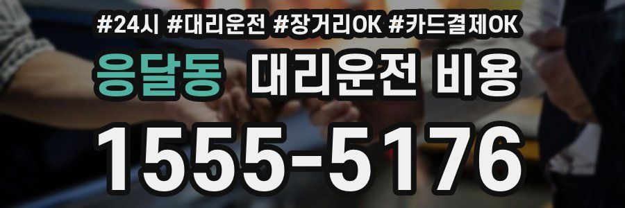 응달동 대리운전 비용
