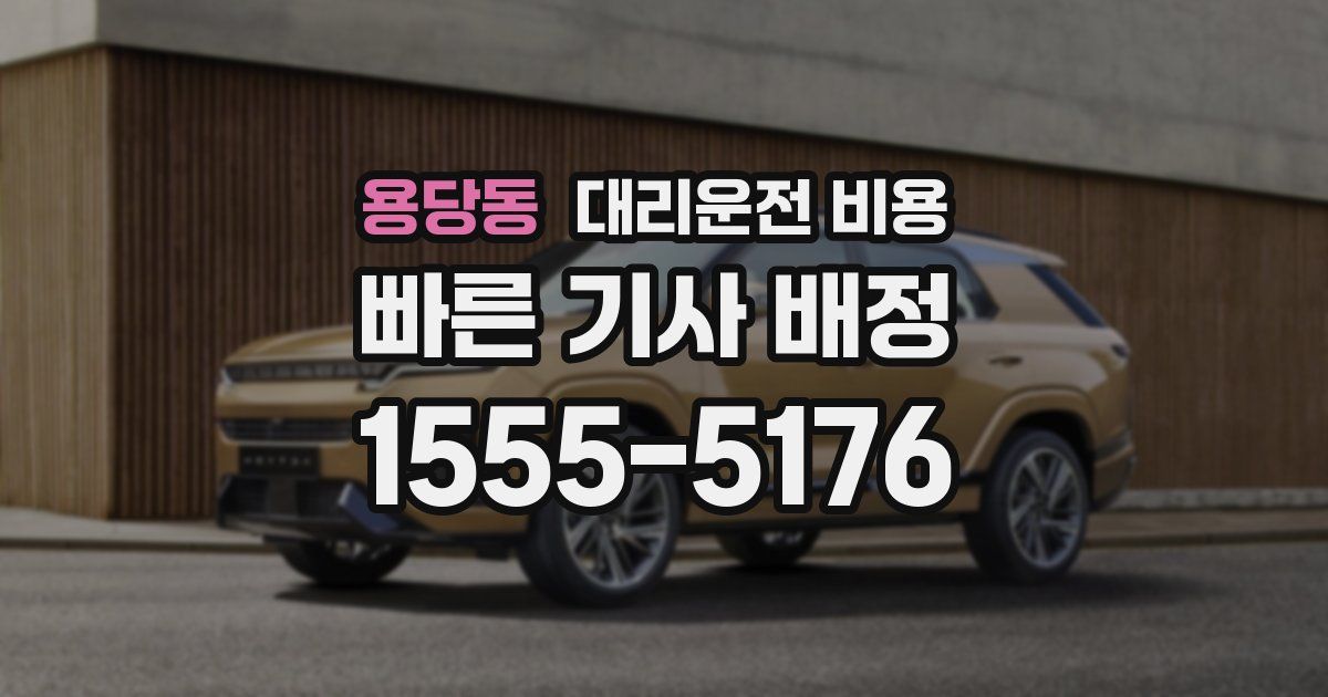 용당동 대리운전 가격