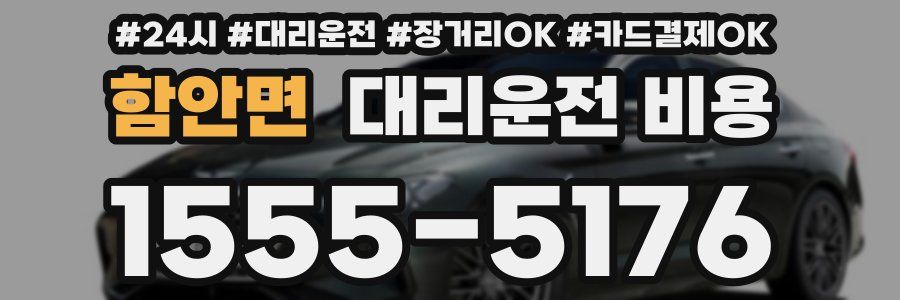 함안면 대리운전 비용