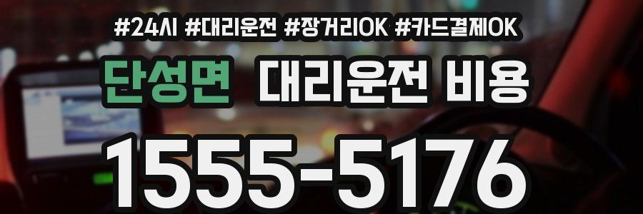 단성면 대리운전 비용
