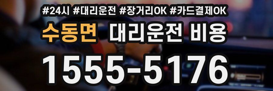 수동면 대리운전 비용