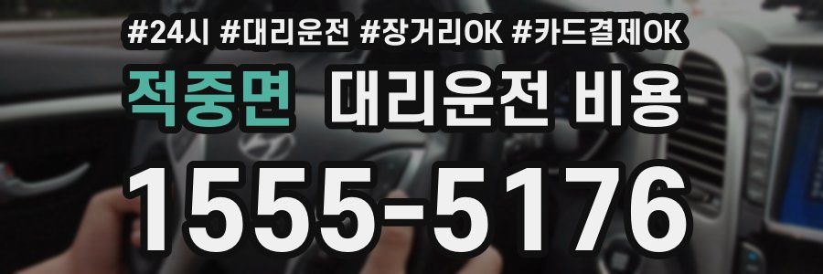 적중면 대리운전 비용