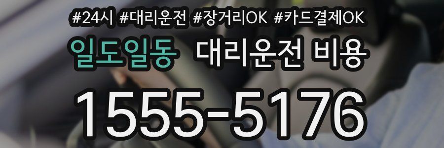 일도일동 대리운전 비용