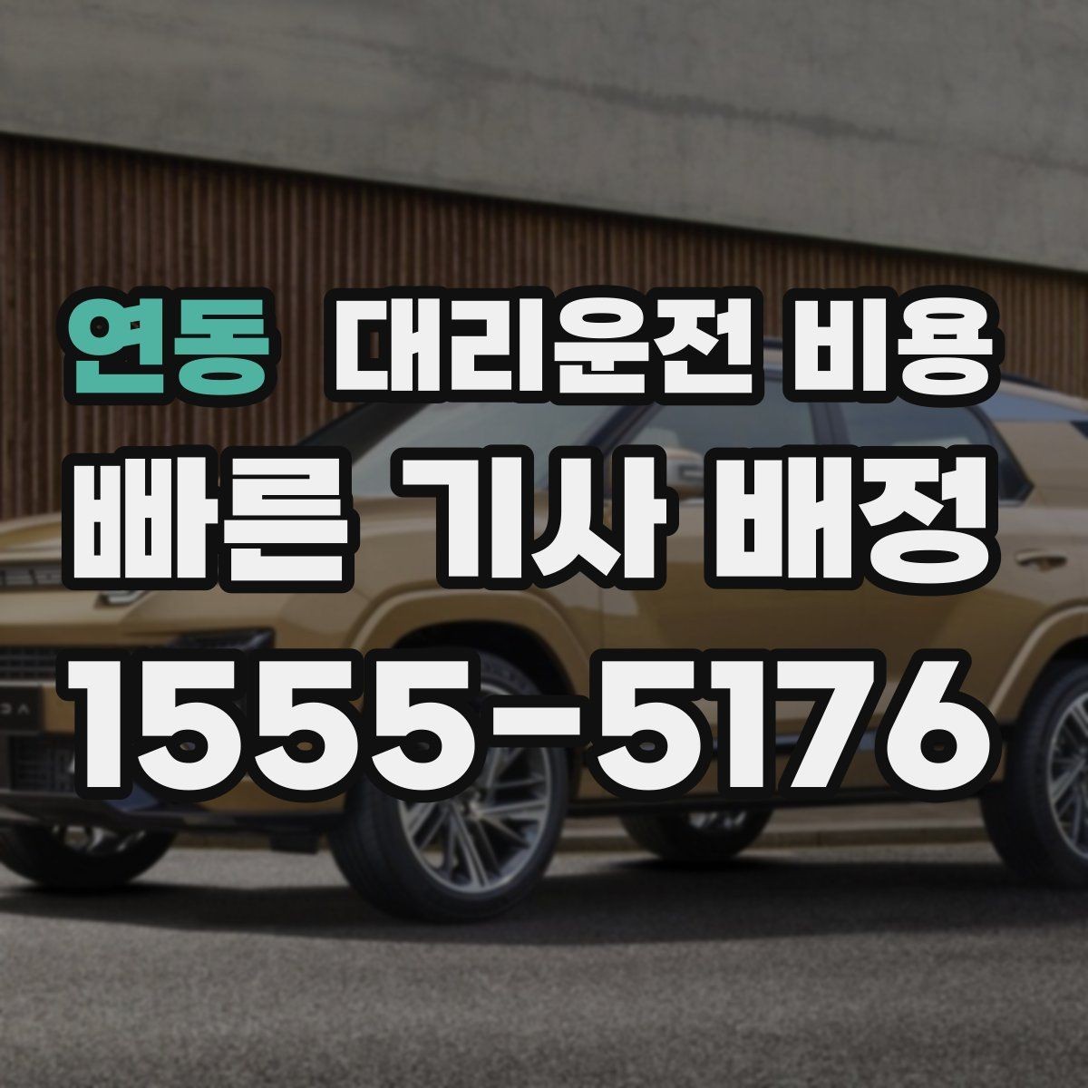연동 대리운전 비용 우천 시 변동 가능성 체크하기