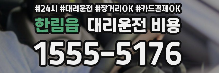 한림읍 대리운전 비용