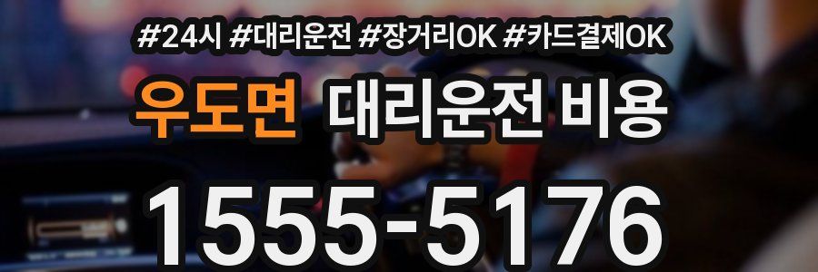 우도면 대리운전 비용