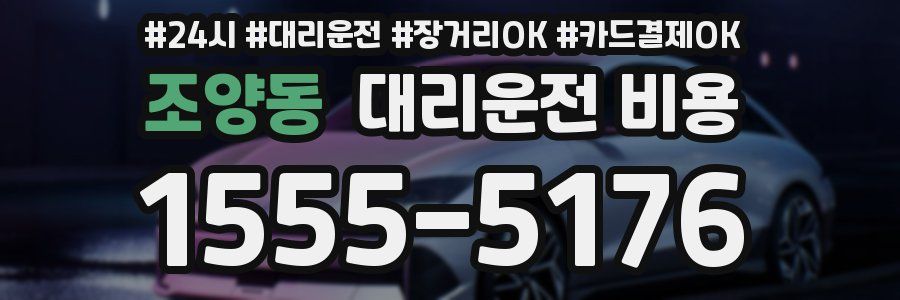 조양동 대리운전 비용