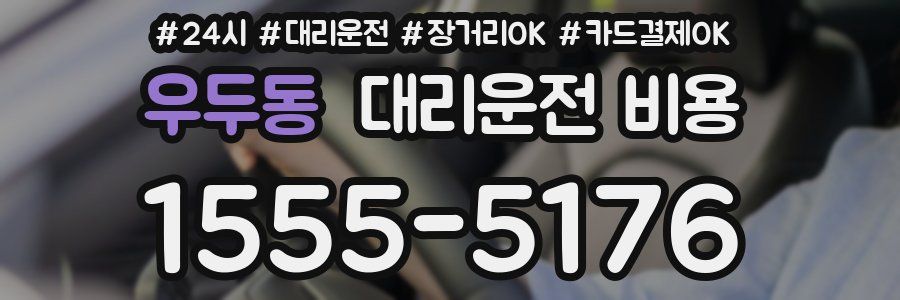 우두동 대리운전 비용