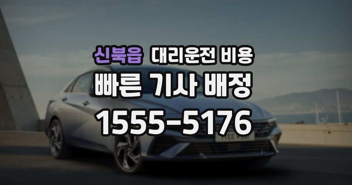 신북읍 대리운전 가격